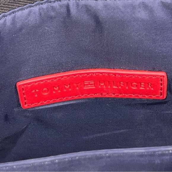 TOMMY HILFIGER CROSSBODY PURSE LOGO BEIGE BROWN TRAVEL LIGHTWEIGHT - Picture 9 of 10